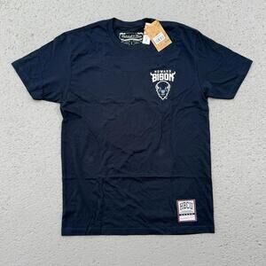 Men’s Mitchell & Ness HBCU Howard University Bison T-Shirt Navy Large